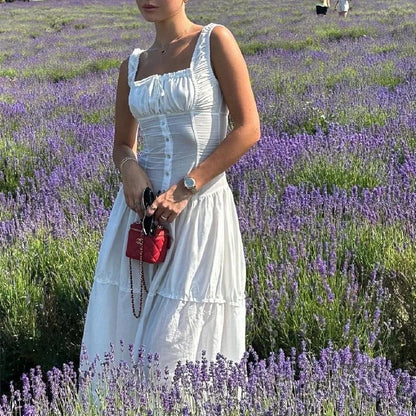 Robe Plissée Blanc/Noir