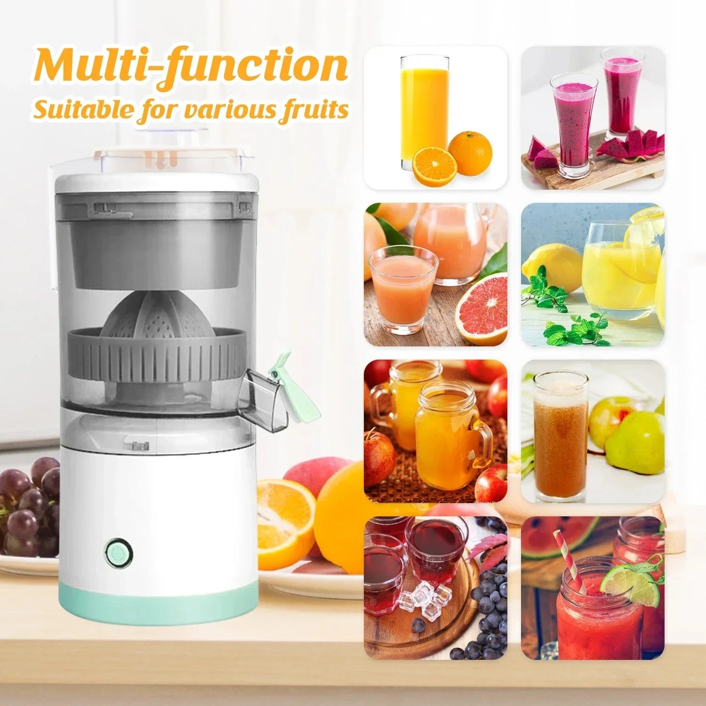 VitaSqueeze™ - Presse-fruit portable tout-en-un