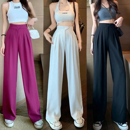 Pantalon Ample à Taille Haute