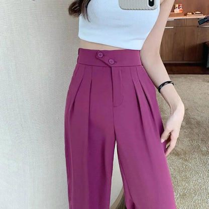 Pantalon Ample à Taille Haute