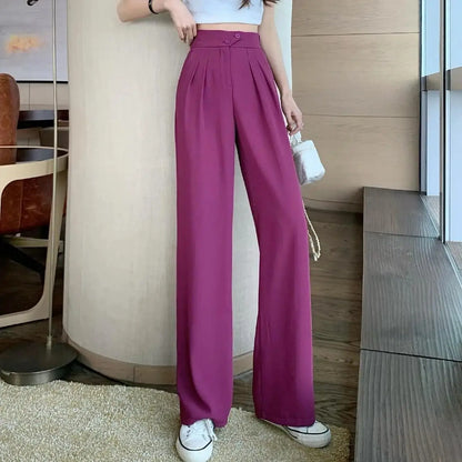 Pantalon Ample à Taille Haute