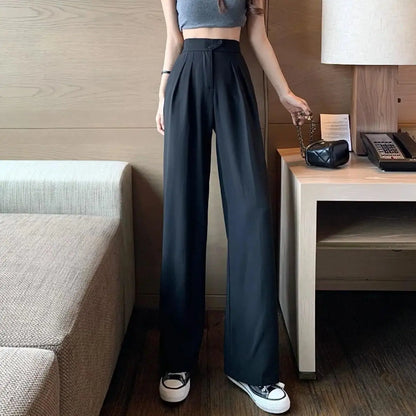 Pantalon Ample à Taille Haute