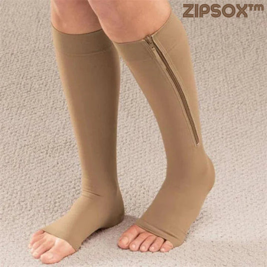 ZipSox™ - Zip compression socks