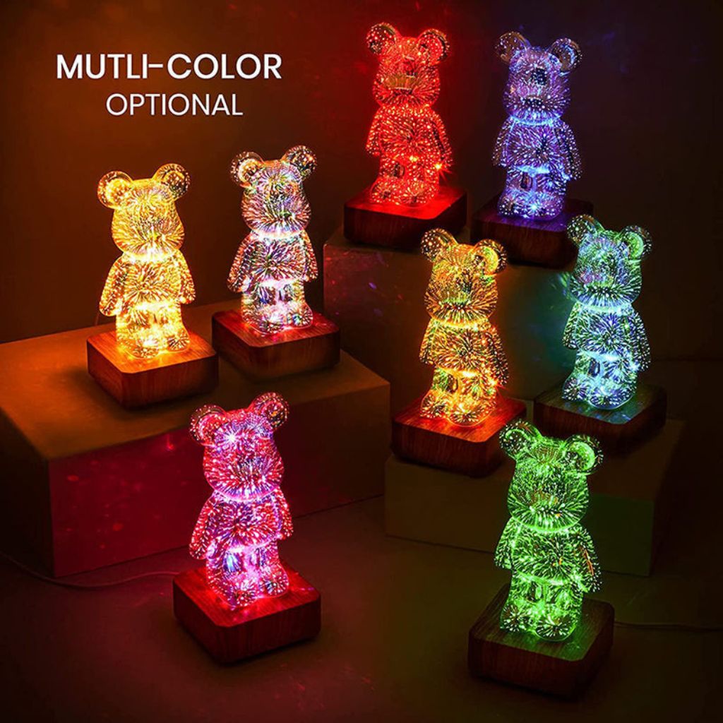 StarLightBear™ - Lampe LED 3D en Forme d'Ours