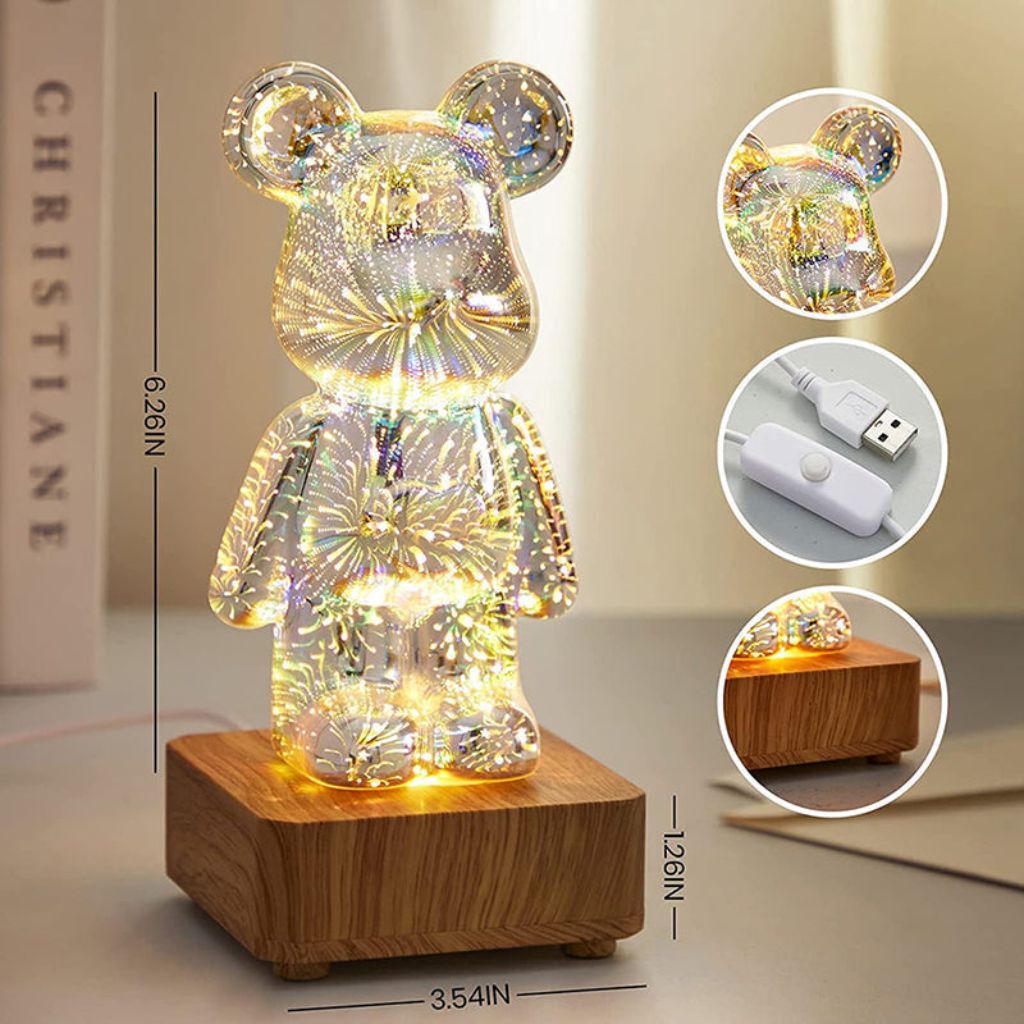 StarLightBear™ - Lampe LED 3D en Forme d'Ours